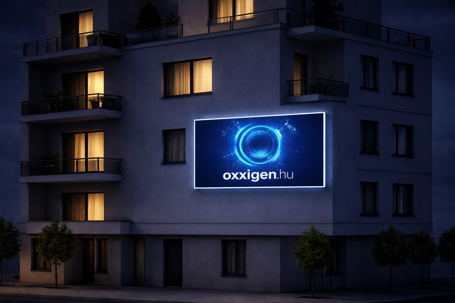 Világító reklámfal